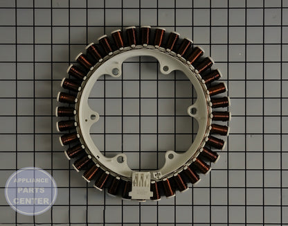LG STATOR ASSEMBLY AJB73816015 - Main view showing motor efficiency for LG washing machines