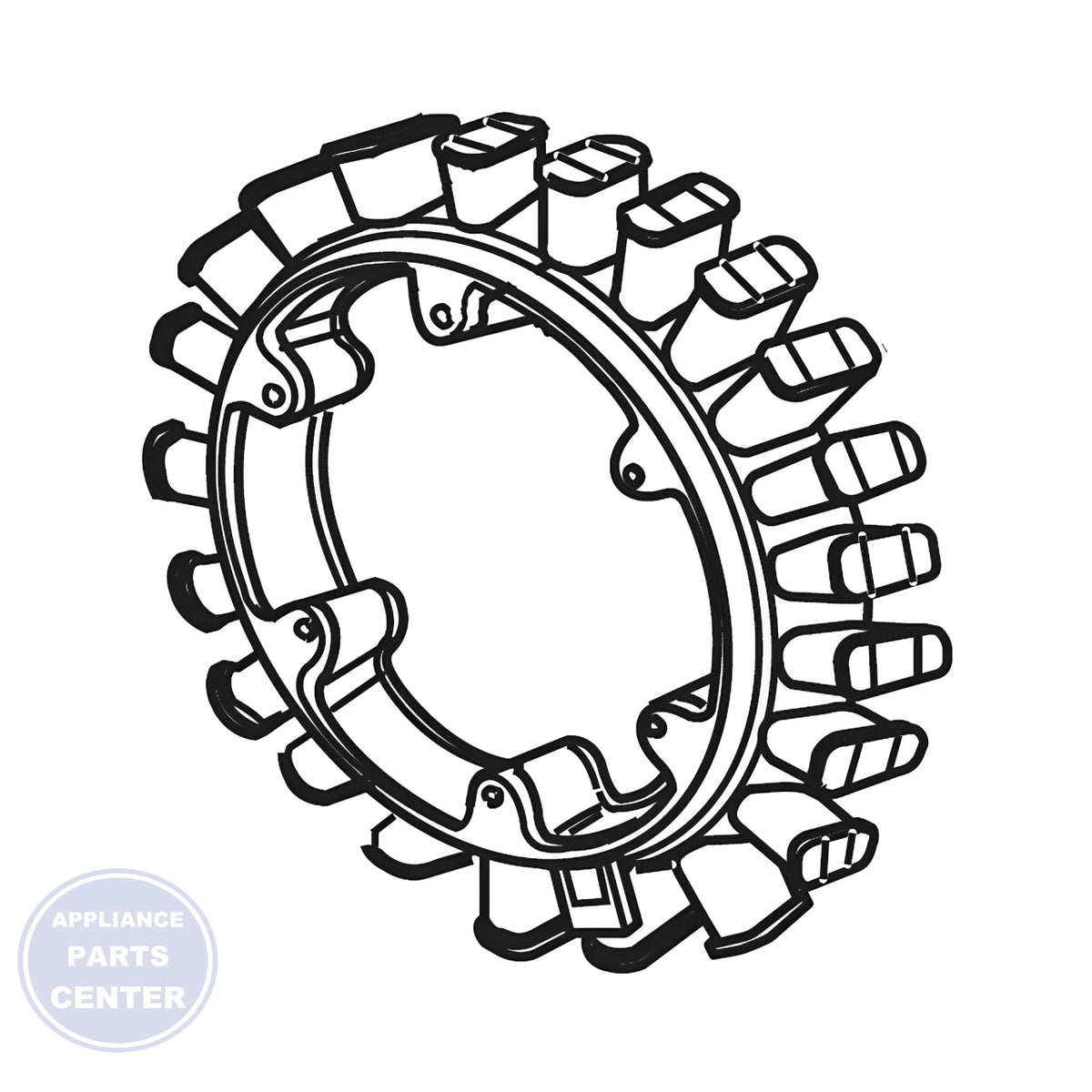 LG STATOR ASSEMBLY AJB73816028 - Main view showing durable construction for LG models