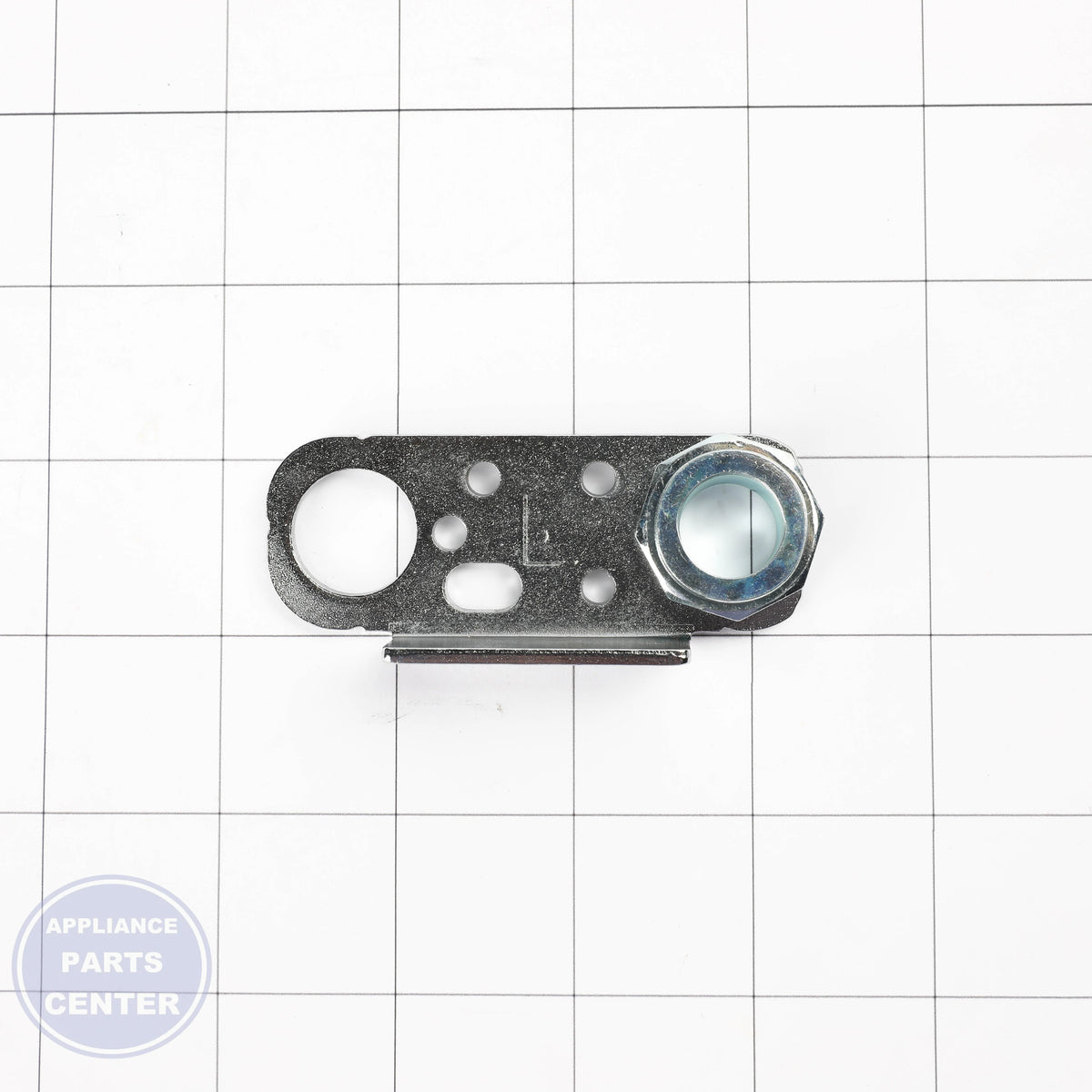 STOPPER ASSEMBLY,DOOR AJC73112302 - Side view with precise specifications