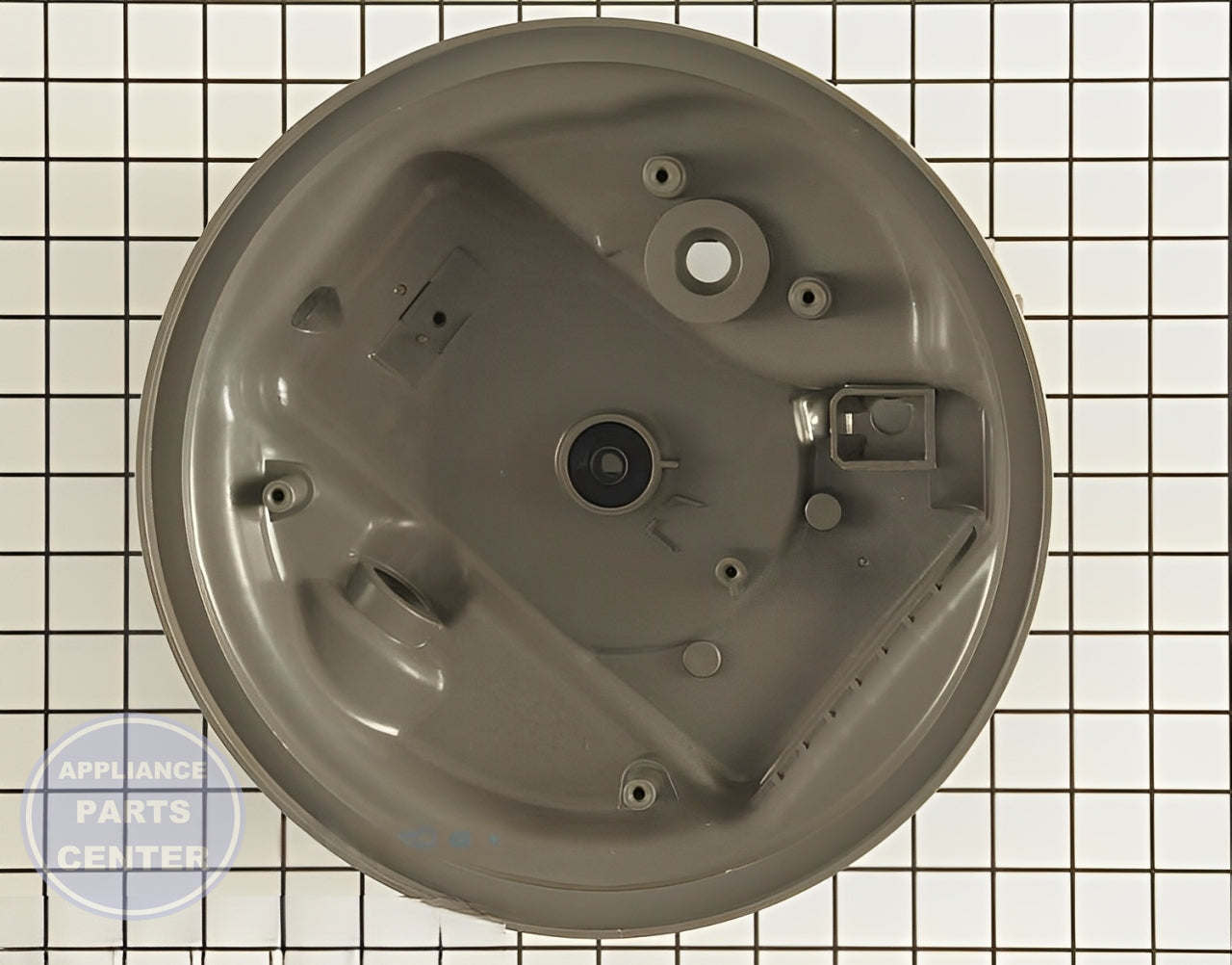 SUMP ASSEMBLY AJH32598001 - Side view with precise measurements