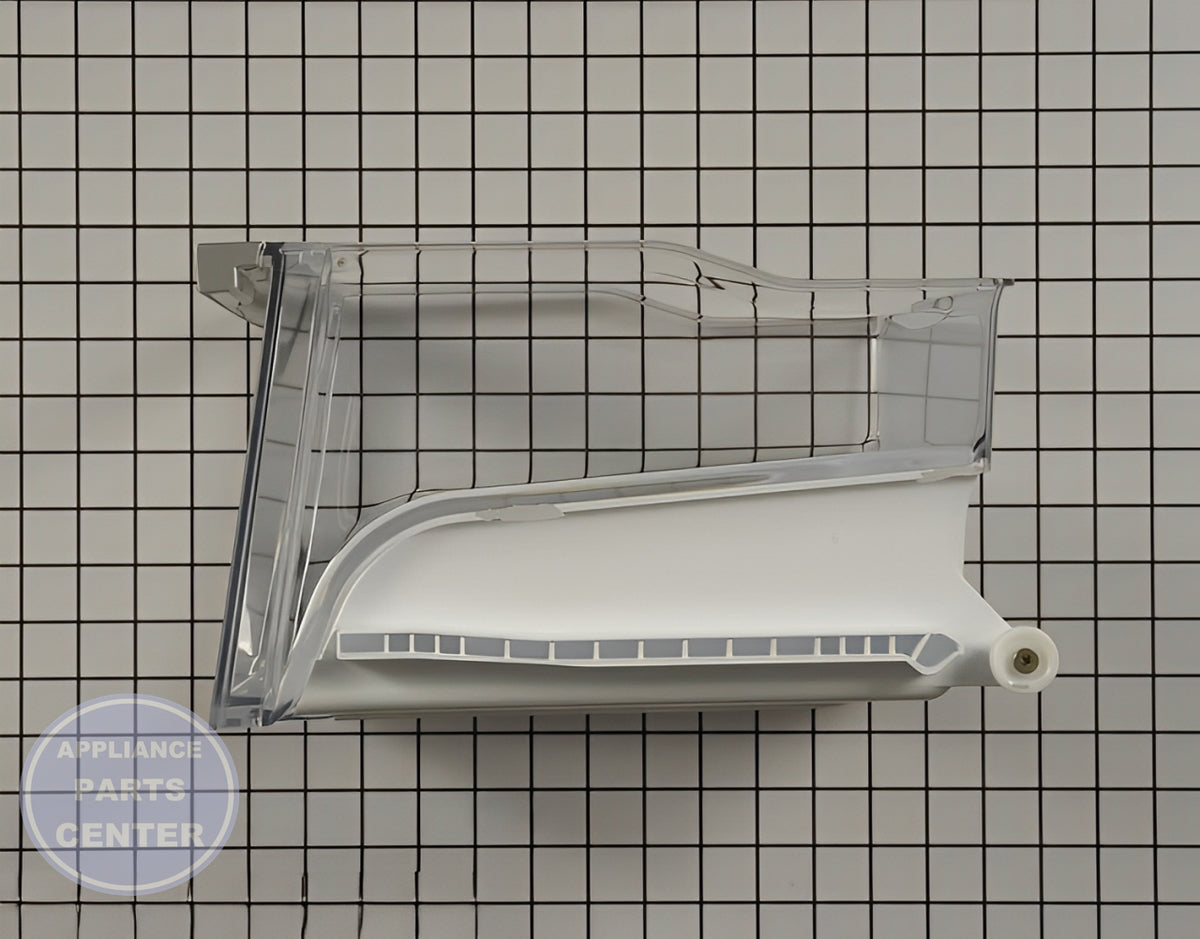 LG REFRIGERATOR VEGETABLE BIN TRAY ASSEMBLY AJP73334413 - Detailed view of durable plastic construction