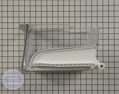 LG REFRIGERATOR VEGETABLE BIN TRAY ASSEMBLY AJP73334413 - Detailed view of durable plastic construction