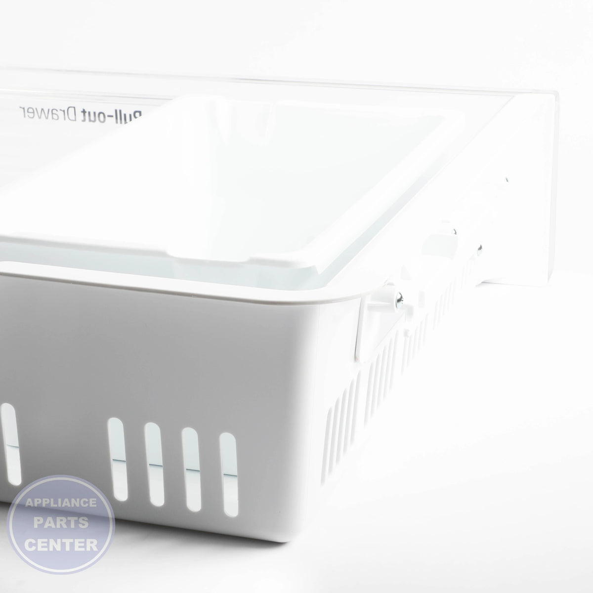 TRAY ASSEMBLY,DRAWER AJP73714603 - Side view with precise measurements