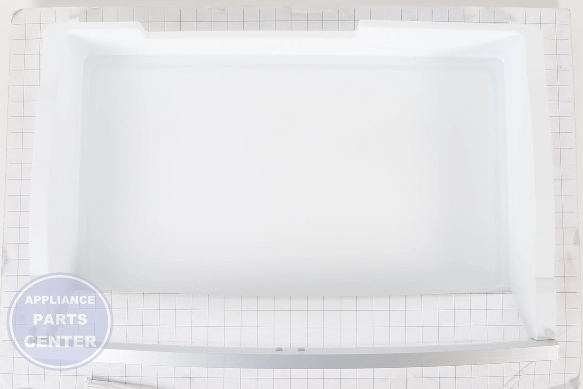 TRAY ASSEMBLY,FRESH ROOM AJP73715003 - Side view with precise measurements