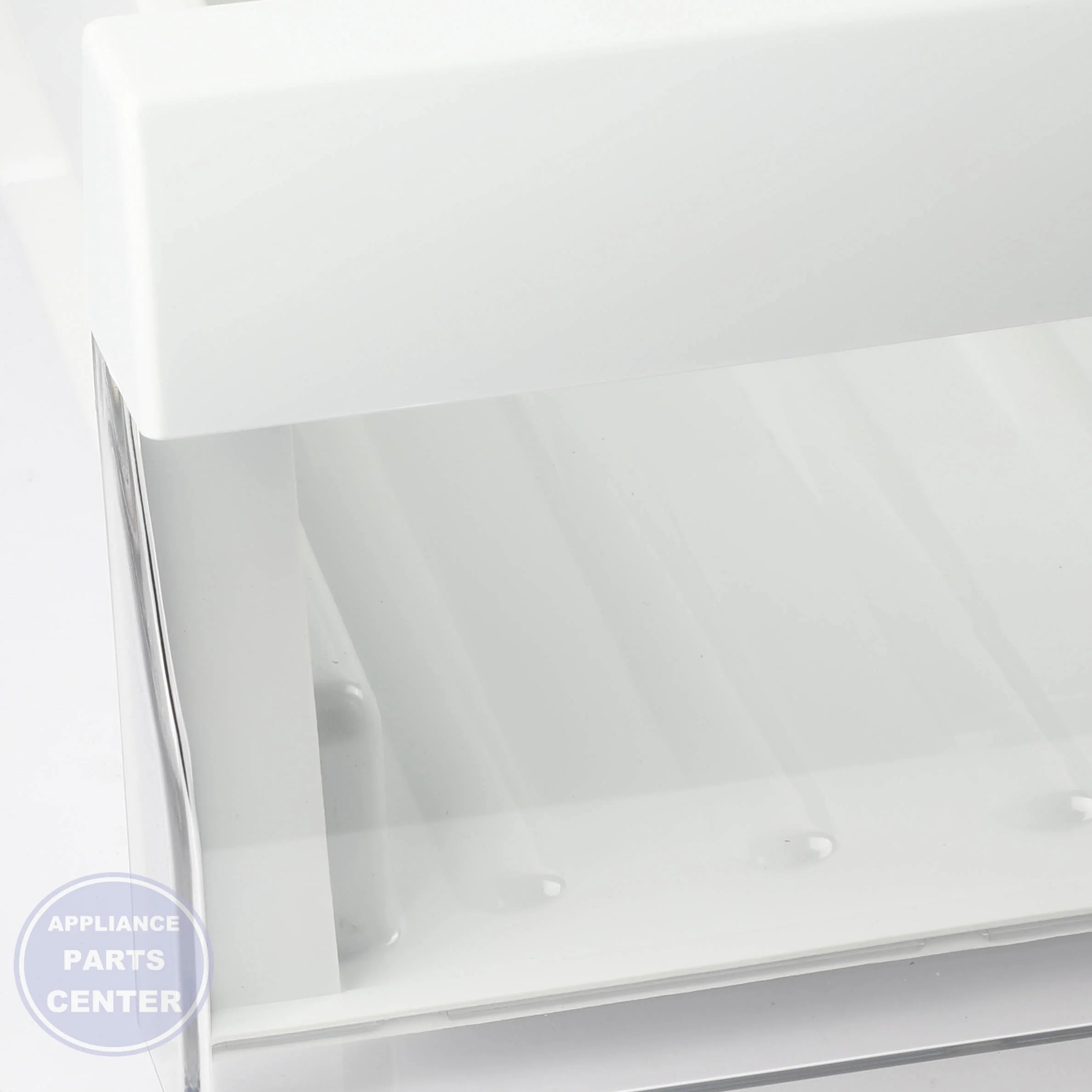 TRAY ASSEMBLY,VEGETABLE AJP73914501 - Side view with precise measurements
