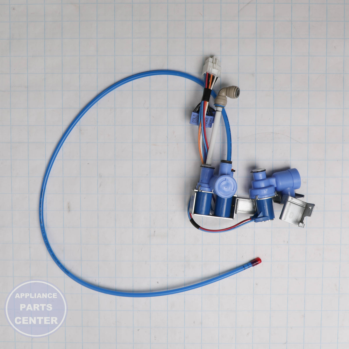 L-G VALVE ASSEMBLY,WATER AJU34125547 - Installation in L-G models showing key mounting points