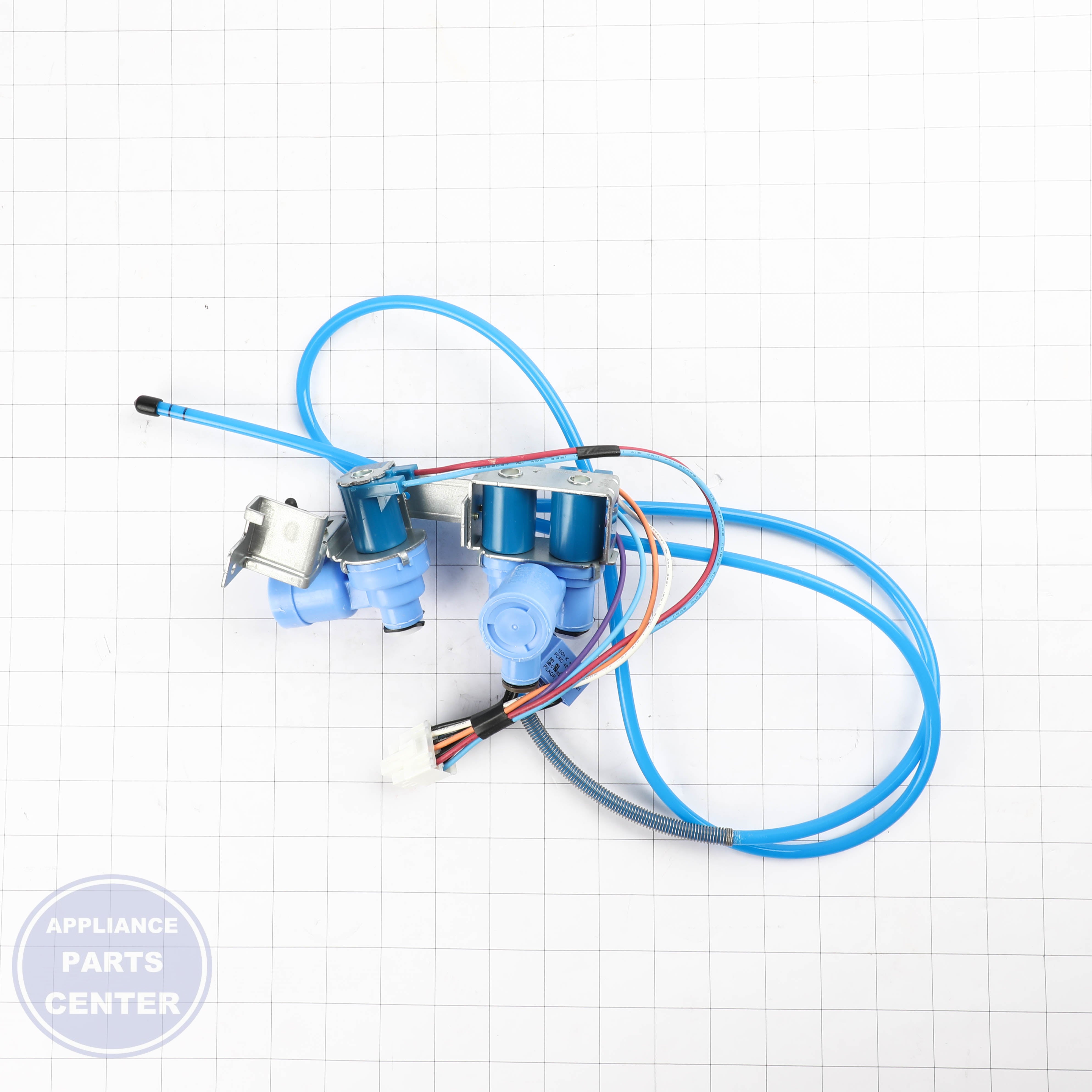 L-G VALVE ASSEMBLY,WATER AJU34125567 - Installation in L-G model showing key mounting points