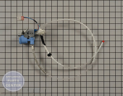 LG REFRIGERATOR WATER INLET FILL VALVE AJU73753101 - Side view with precise measurements ensuring perfect fit
