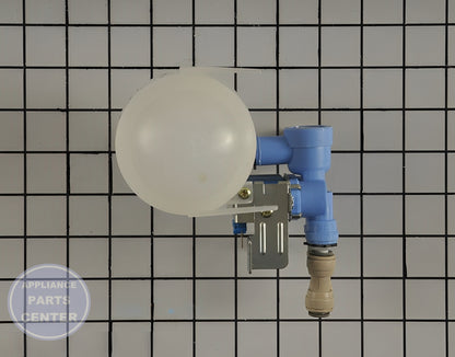 LG REFRIGERATOR WATER INLET VALVE ASSEMBLY AJU74532703 - Side view with precise measurements