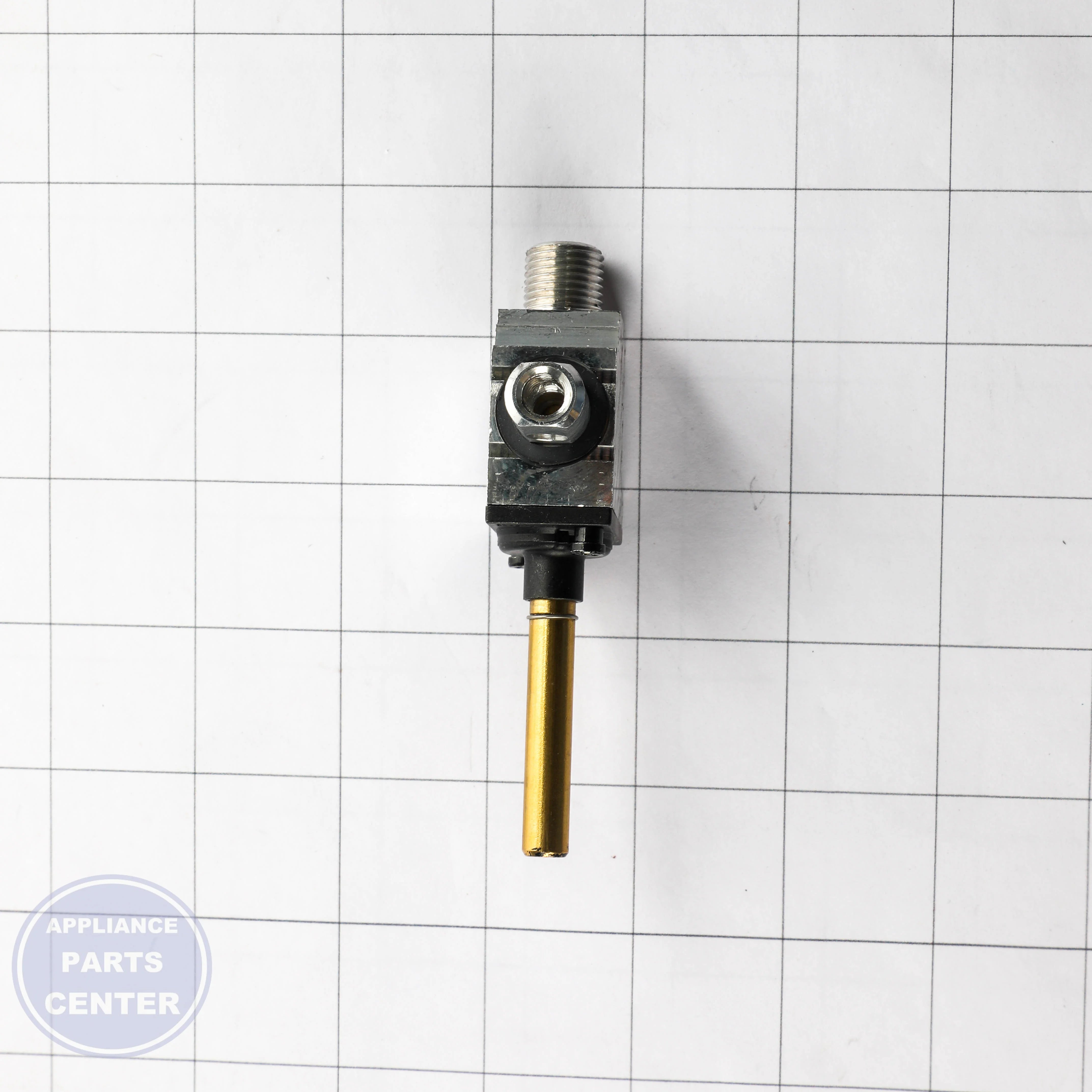 VALVE ASSEMBLY,GAS AJU74852802 - Side view with precise measurements