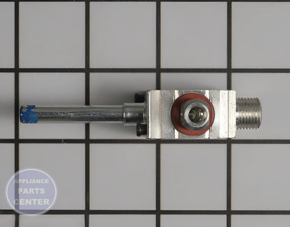 LG VALVE GAS ASSEMBLY AJU74852813 - Side view with precise gas valve measurements