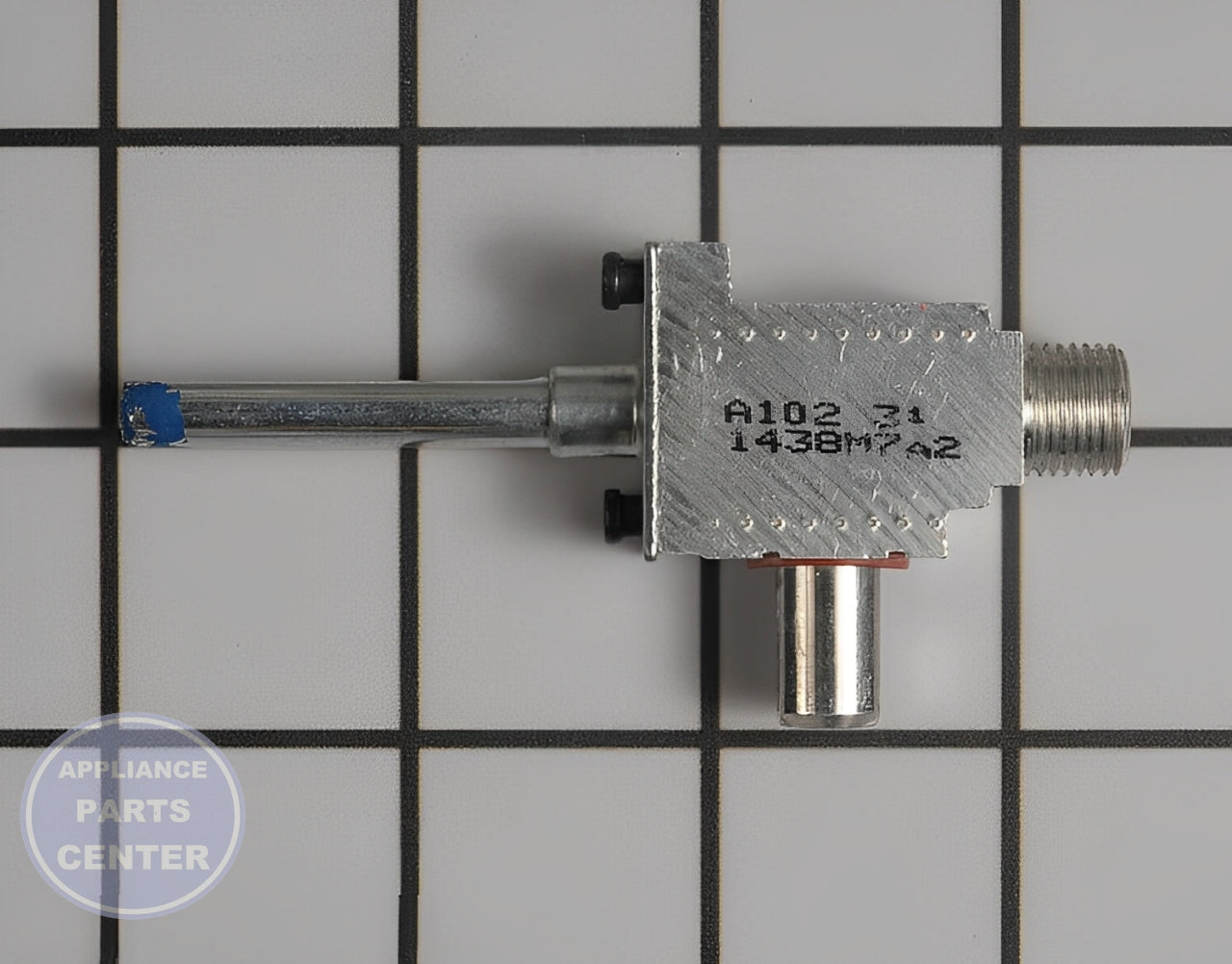 LG VALVE GAS ASSEMBLY AJU74852813 - Installation in LGE Range/Stove/Oven showing mounting points