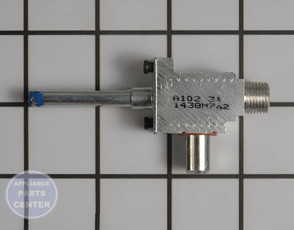 LG VALVE GAS ASSEMBLY AJU74852813 - Installation in LGE Range/Stove/Oven showing mounting points