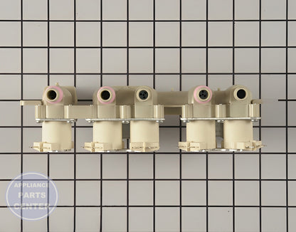 LG WASHER WATER INLET VALVE ASSEMBLY AJU75152601 - Main view showing water control for LG models