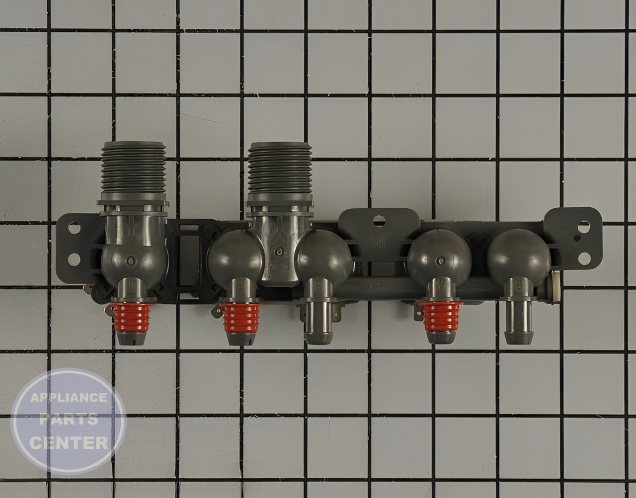 LG WASHER INLET VALVE ASSEMBLY AJU75152602 - Detailed view of valve & float assembly