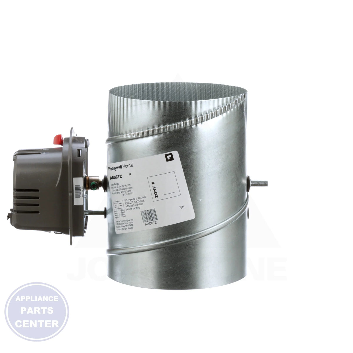 Automatic Round Damper ARD6TZ - Detailed view of improved motor gearing for long-lasting operation