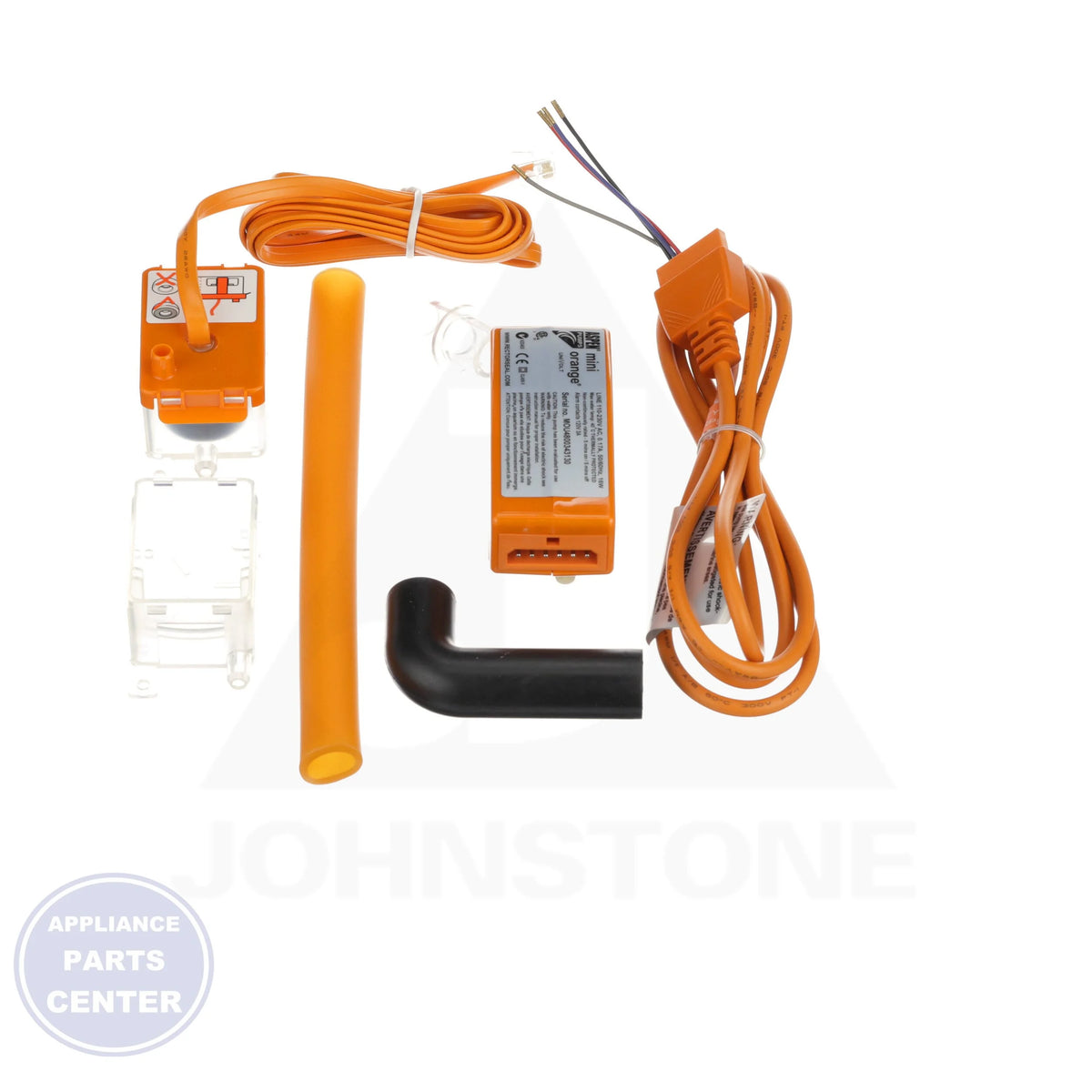Mini-Orange Mini-Split Condensate Pump Kit ASP-MO-UNI - Detailed view of compatible 30,000 BTU units