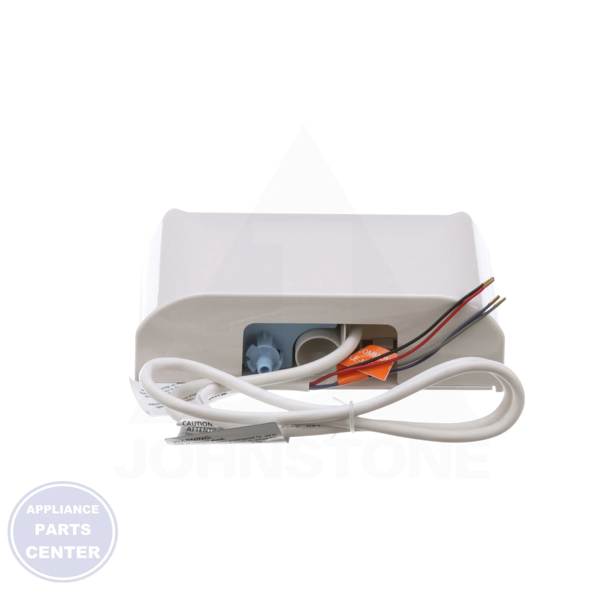Mini White Condensate Pump ASP-MW-UNI - Side view with 2.8 GPH capacity