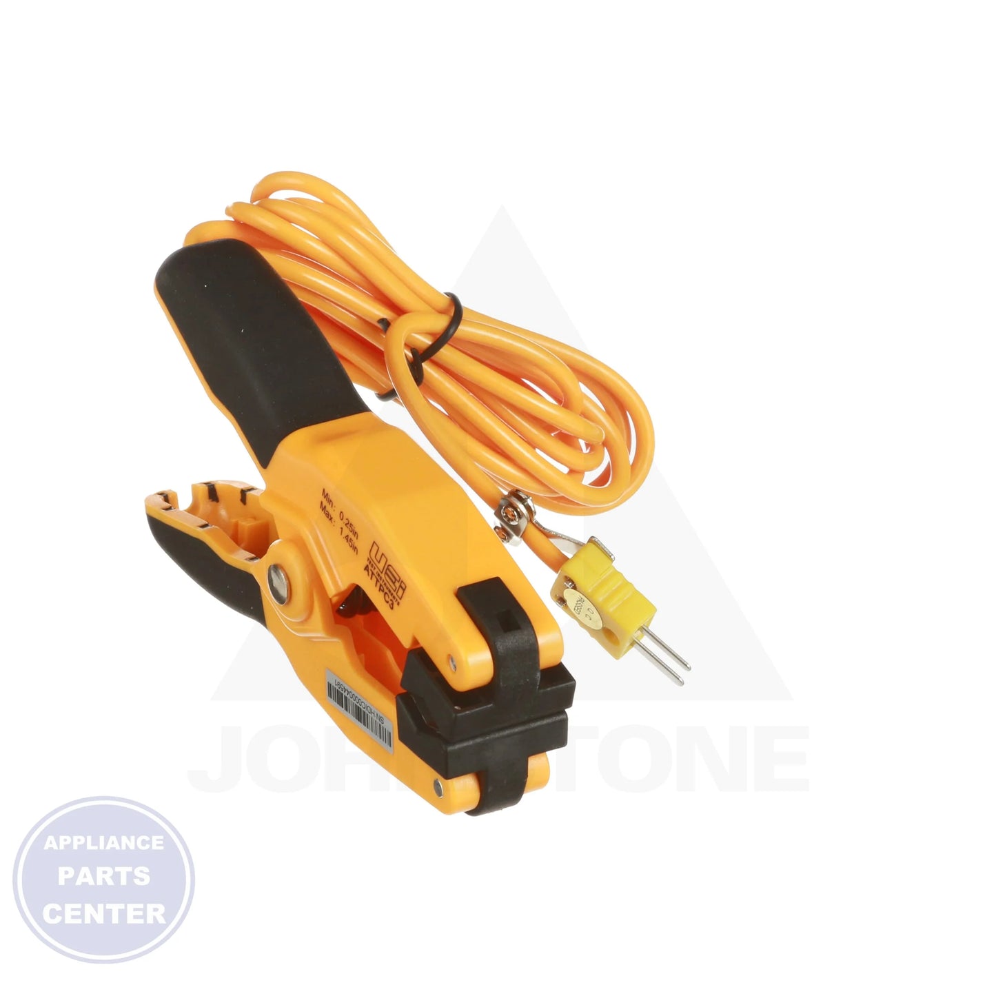 K-Type Pipe Clamp Probe ATTPC3 - Detailed view of temperature range -40°F to +250°F