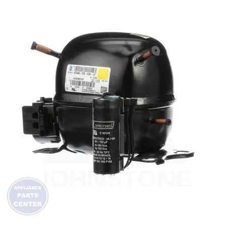 R134a Commercial Temperature Compressor AZA0395YXA - Main view showing high BTUH capacity for commercial refrigerators