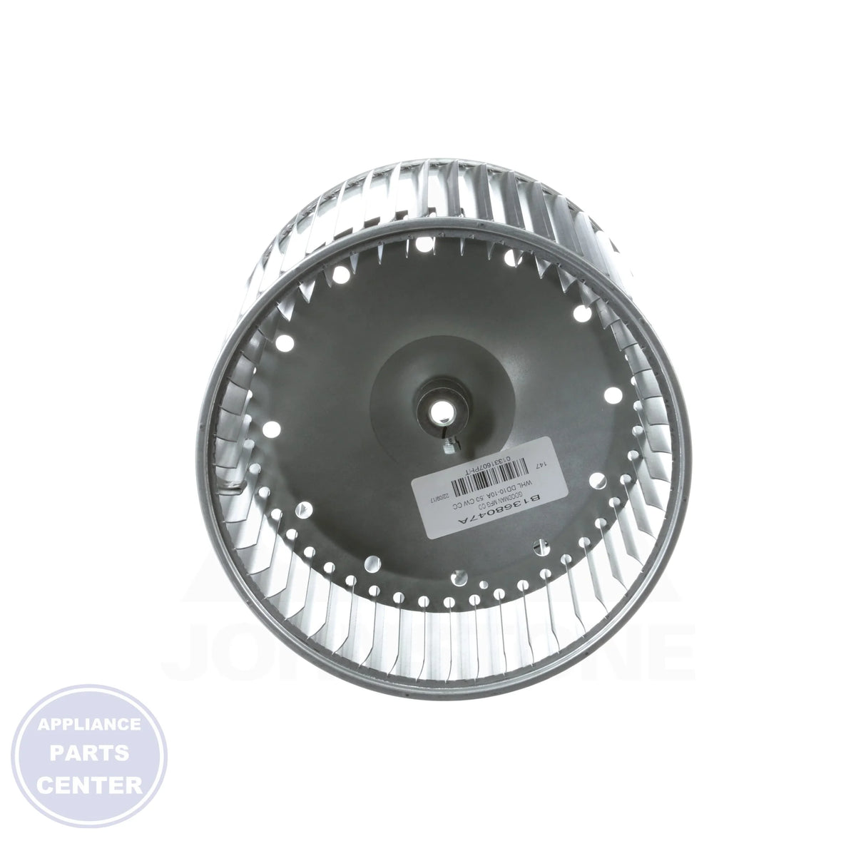 Blower Wheel 10X10 B1368047A - Side view with 10X10 inches measurements
