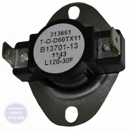 Amana Goodman Furnace Limit Switch B1370113 - Main view showing temperature control for various models