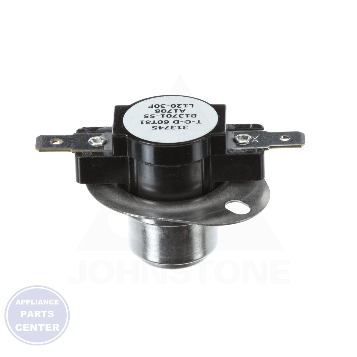 Auxiliary Limit Switch B1370155 - Side view with -30°F to 120°F temperature range