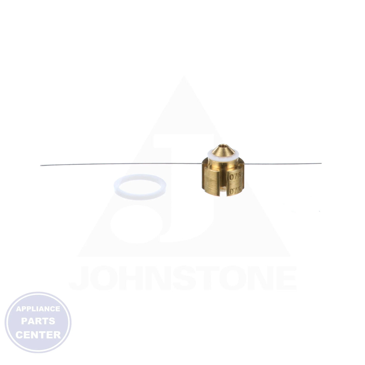 Flow Check Piston Kit - 076 - Side view with precise measurements