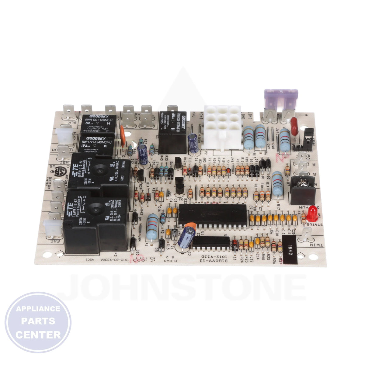 Control Board B1809913S - Side view with exact measurements for accurate fit