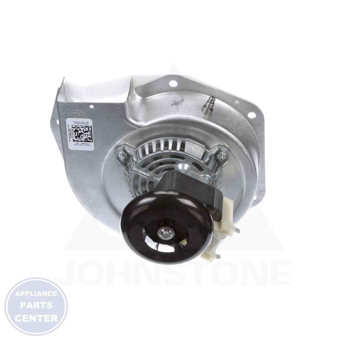 Draft Inducer Motor B4059000S - Side view with precise measurements
