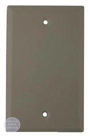 Outdoor Electrical Box Cover BC-1V - Main view showing metallic gray finish for G38-728 model