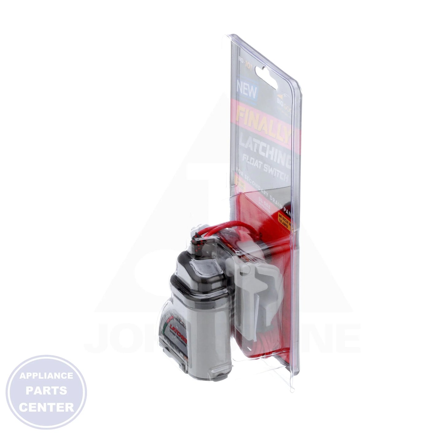 Asurity Latching Condensate Switch BG-101 - Detailed view of minimum trigger depth of 3/8"