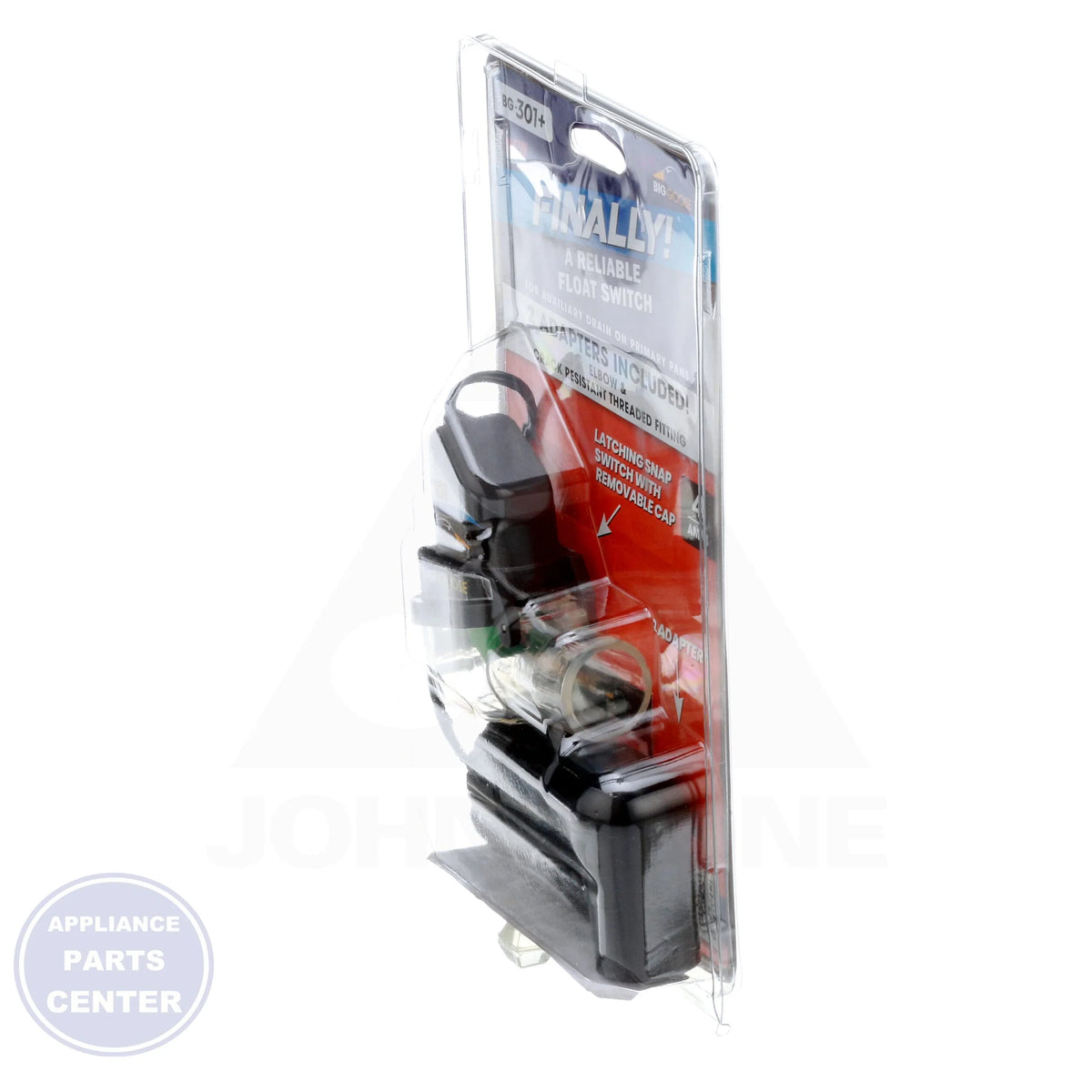 Asurity Latching Condensate Switch BG-301+ - Detailed view of 24 VAC, 4 Amps capacity