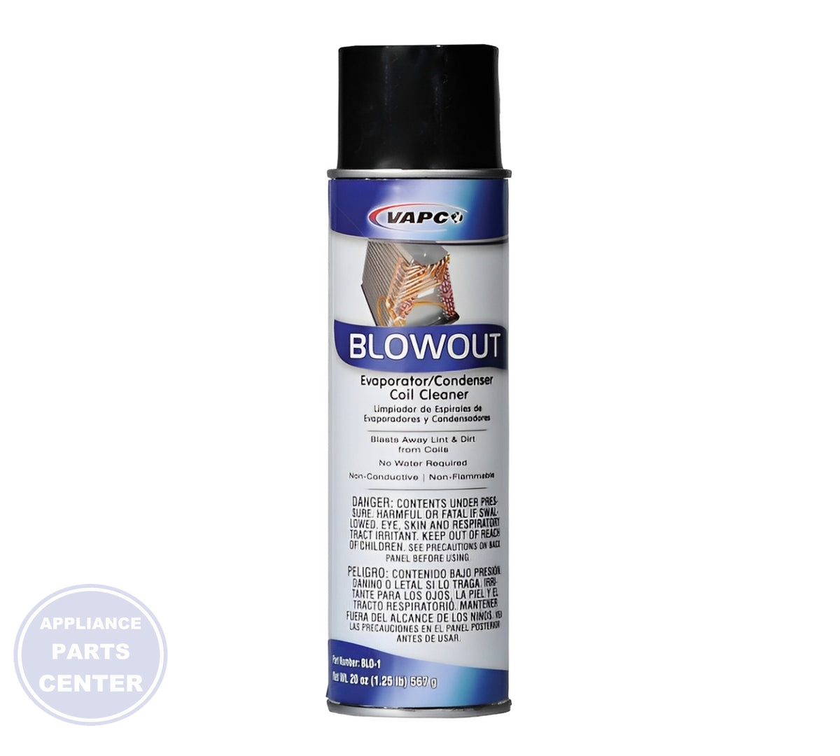 VAPCO BLOWOUT 20 OZ. BLO-1 - Main view showing powerful cleaning action for various models
