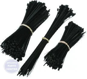 Cable And Duct Tie Assortment Pack BLTP57110-450 - Main view showing UV resistant black ties for various models