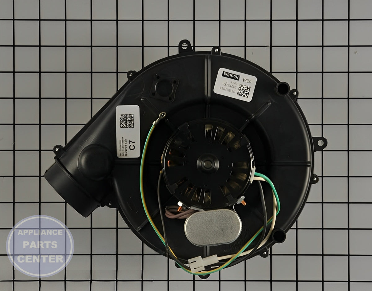 Trane Draft Inducer Motor BLW01139 - Installation in Trane model showing key mounting points