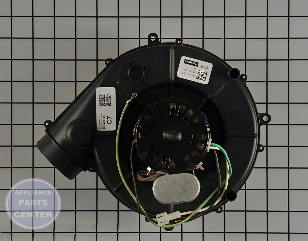Trane Draft Inducer Motor BLW01139 - Installation in Trane model showing key mounting points