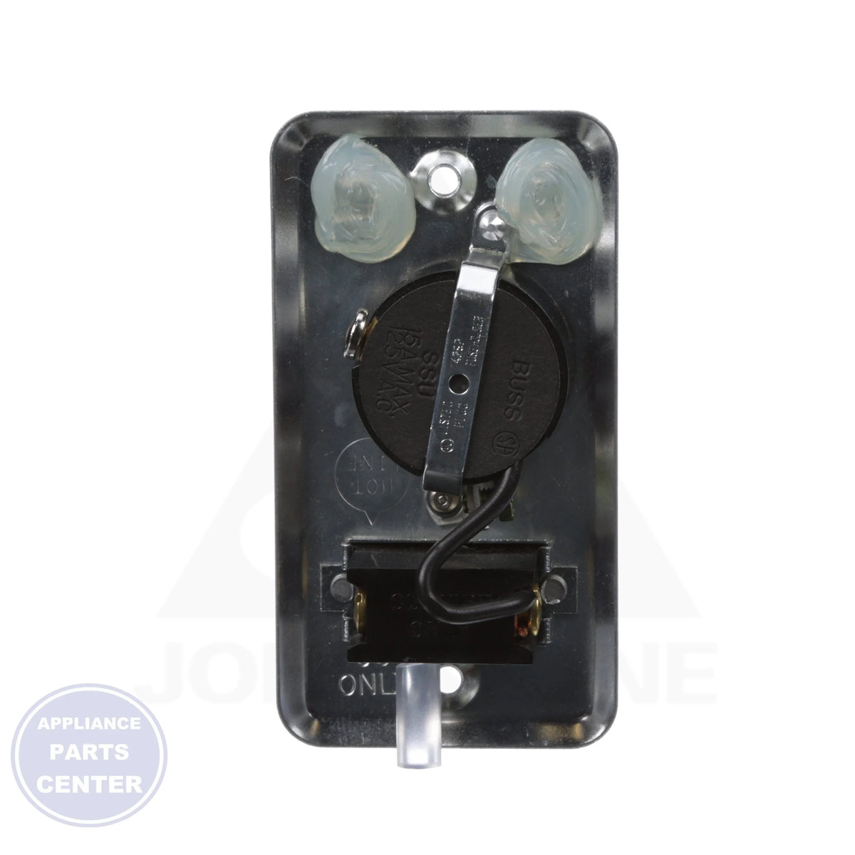 Plug/Fuse Box Cover Unit BP-SSU - Side view with standard handy box specifications
