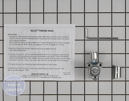 SUPCO PIERCING VALVE 3 SCREW BPV21 - Main view showing 300 lbs pressure for SEA models