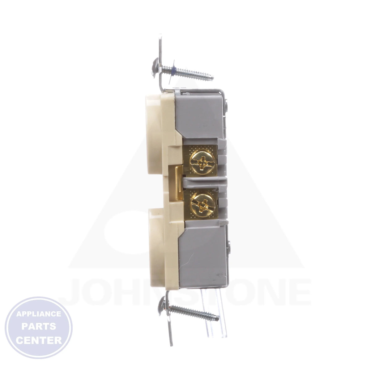 BR15V Commercial/Specification Grade Receptacle - Detailed view of solid brass terminal screws