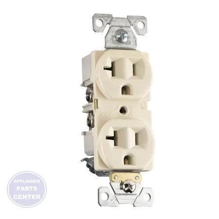 Commercial/Specification Grade Receptacle BR20V - Main view showing heavy non-tracking urea body for Amana PTAC'S