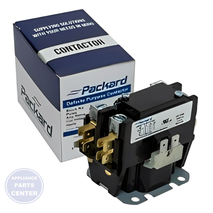 PACKARD CONTACTOR 40 AMP 1 POLE 24 VOLT COIL - Detailed view of 1 pole construction
