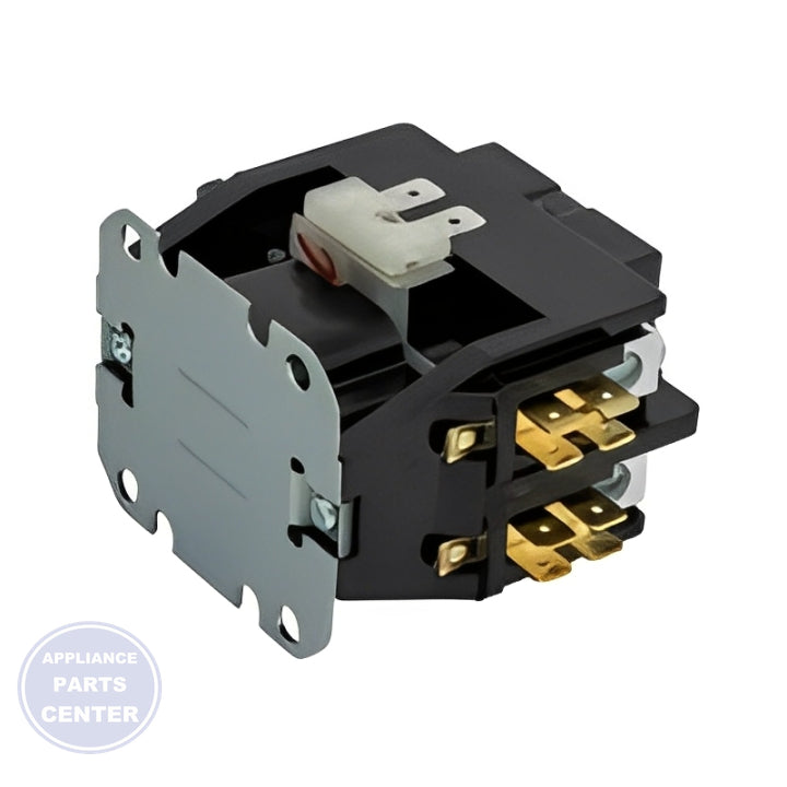 PACKARD CONTACTOR 2 POLE 40 AMPS 24 COIL VOLTAGE - Detailed view of heavy-duty 2 pole design