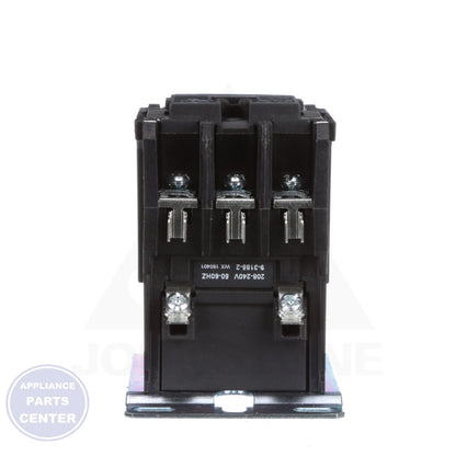 3-Pole Definite Purpose Contactor C25DND330B - Side view with 208/240 VAC Coil Voltage specs