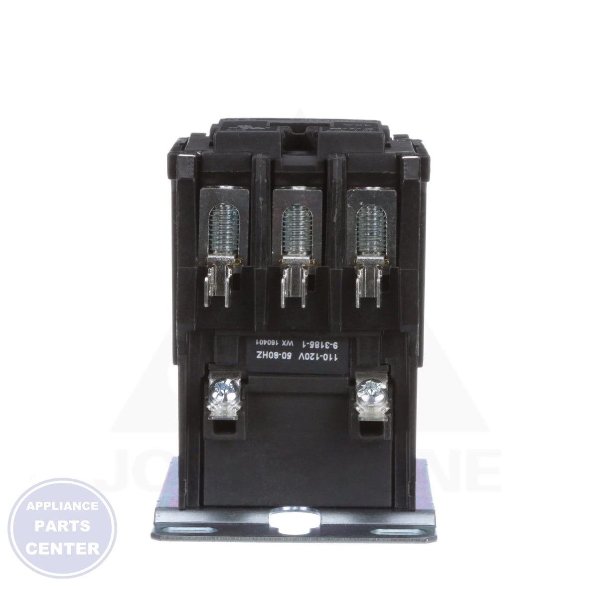 3-Pole Definite Purpose Contactor C25DNF340A - Side view with 120VAC Coil Voltage