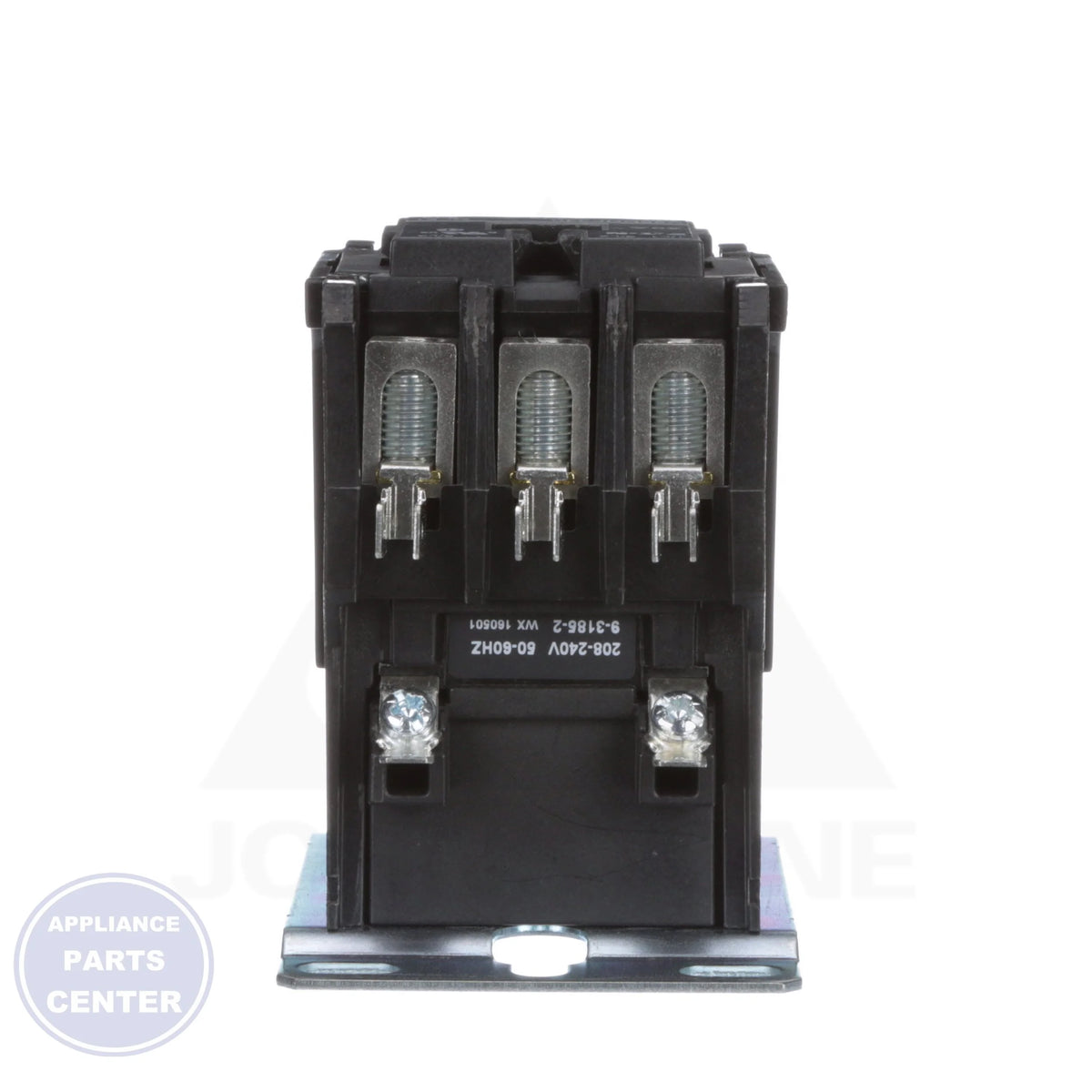 3-Pole Definite Purpose Contactor C25DNF340B - Side view with 208/240 VAC coil voltage