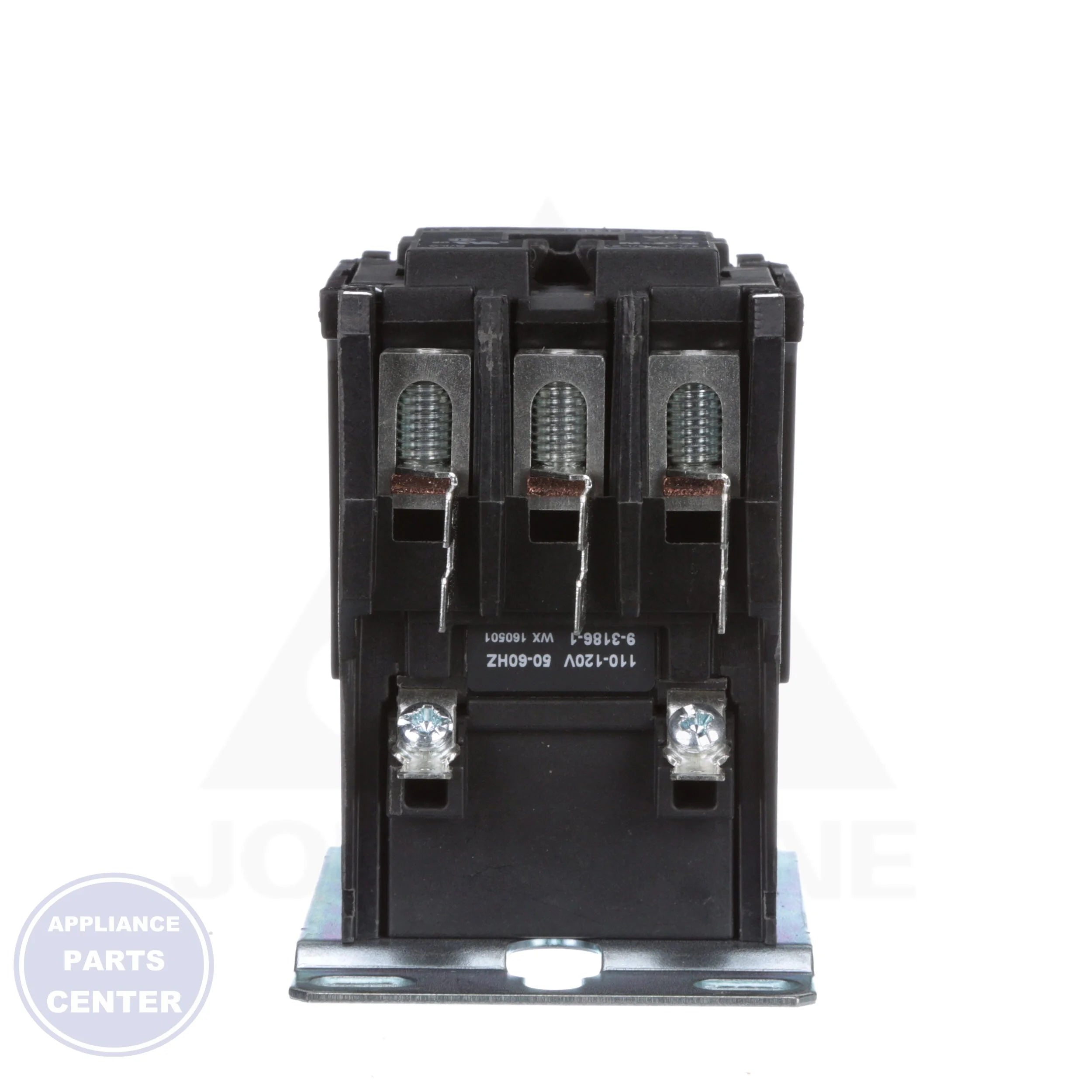 3-Pole Definite Purpose Contactor C25DNJ350A - Side view with 120 VAC Coil Voltage