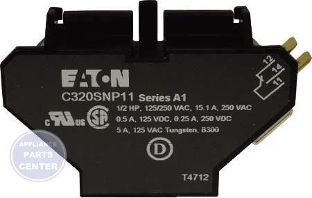 [Brand] Contactor Accessory C320SNP11 - Main view showing Auxiliary Contact for L37-578 models