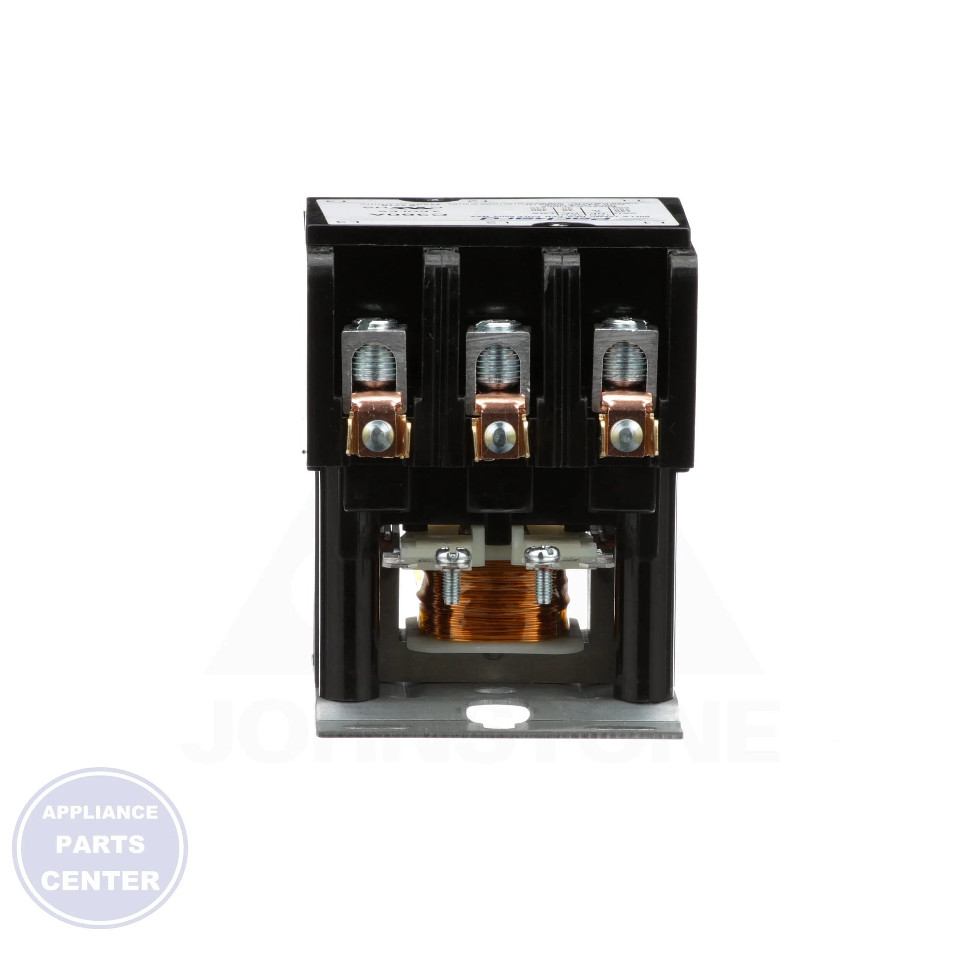 Definite Purpose Contactor 3-Pole C360A - Side view with 60 F/L inductive Amps and 75 Resistive Amps