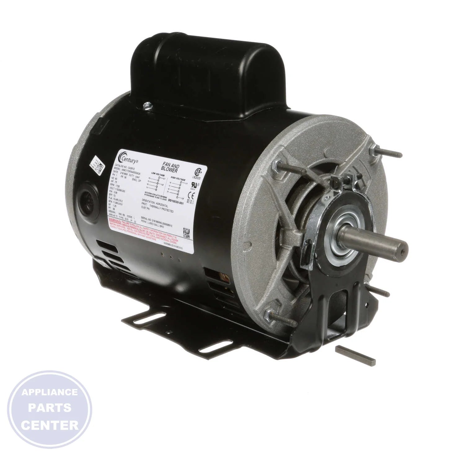 C426V2 - Detailed view of 5/8" shaft diameter and 1-7/8" shaft length